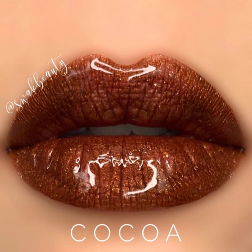 Cocoa LipSense - a yummy, warm brown lip color.
